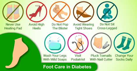 Tips for Foot Care in Diabetes