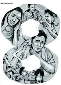 % of People in Mumbai, Thane Hit By COPD % of People in Mumbai, Thane Hit By COPD